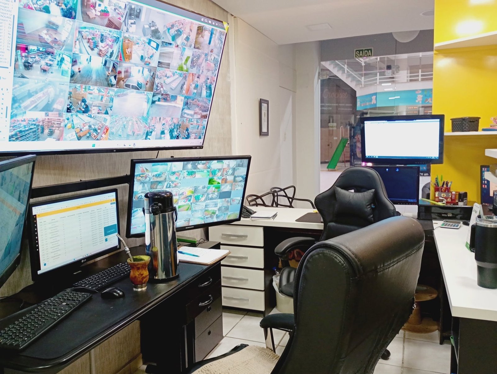Estrutura real de monitoramento 24 horas da Xeque-Mate